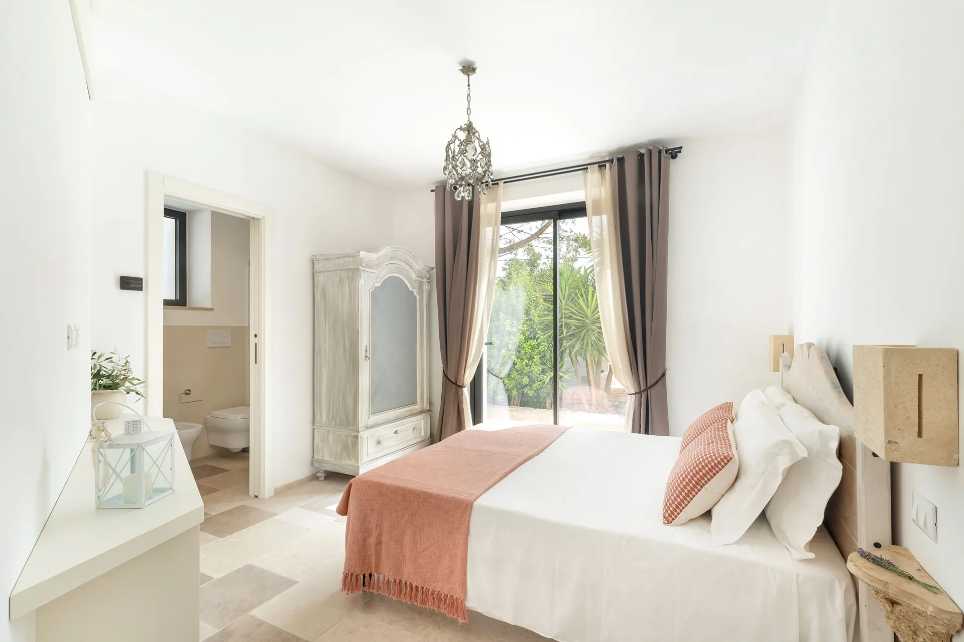 Bedroom 1 with ensuite in the main building