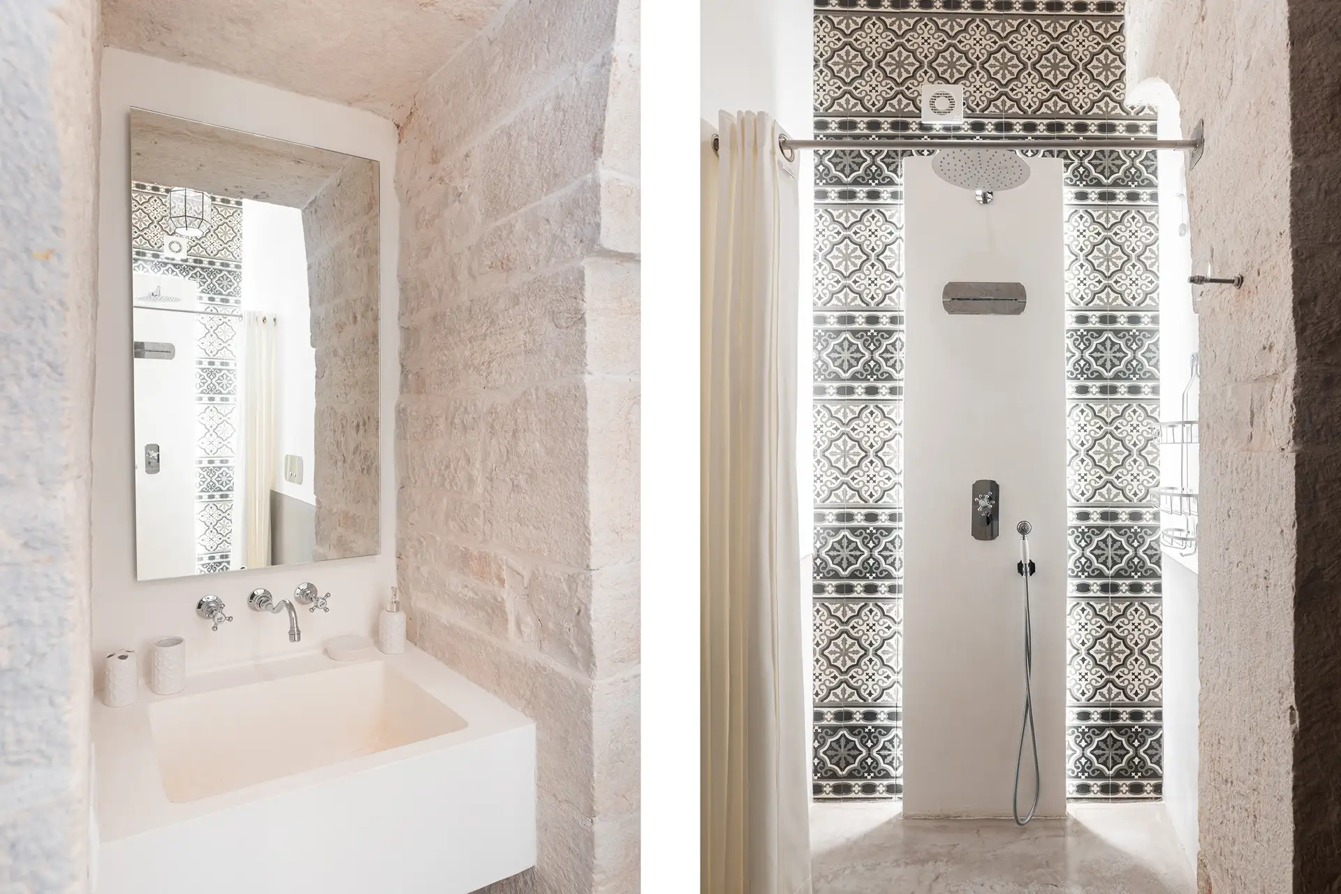 Trullo 1: Ensuite bathroom