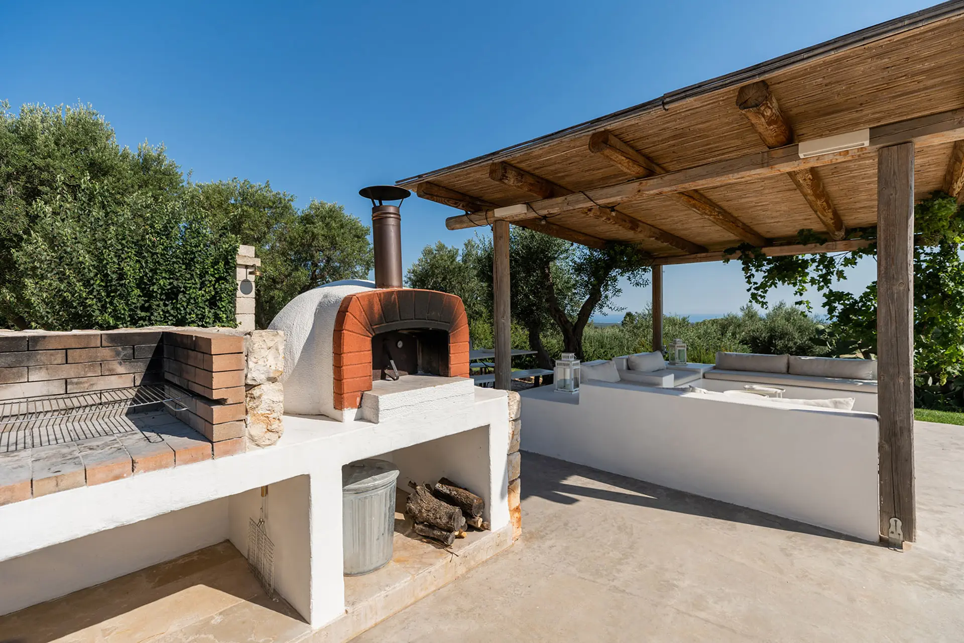 Barbecue e forno a legna per le pizze